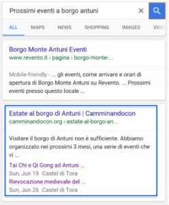 Google Search - Rich Snippet