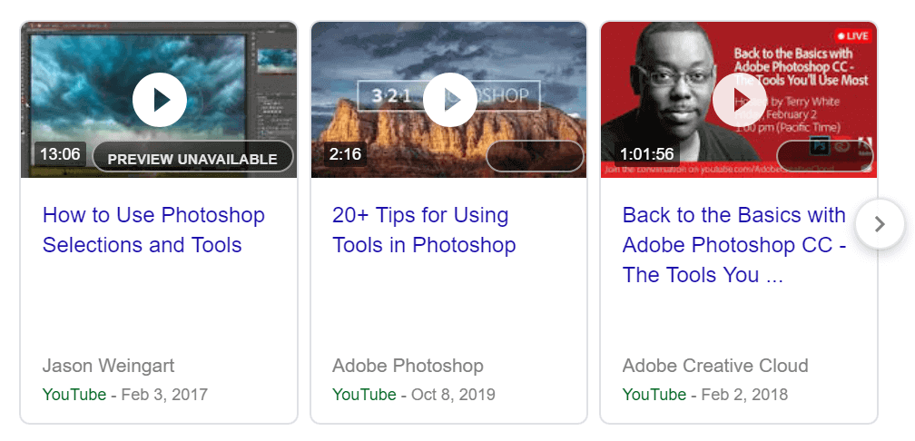 Software videos