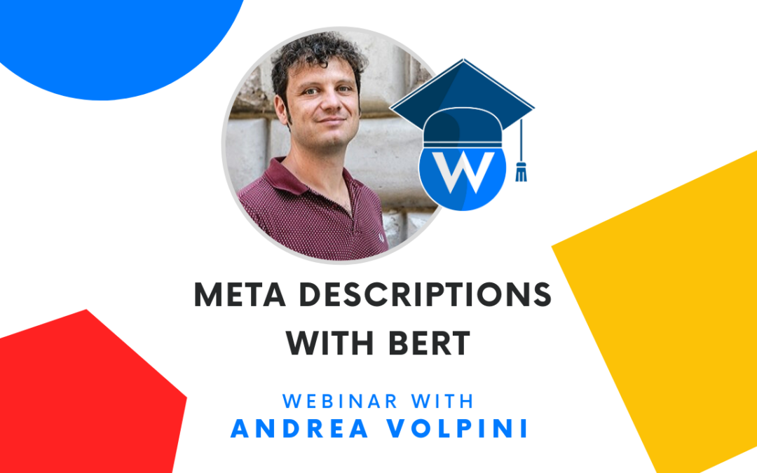 [Video Tutorial] Generating meta descriptions with BERT